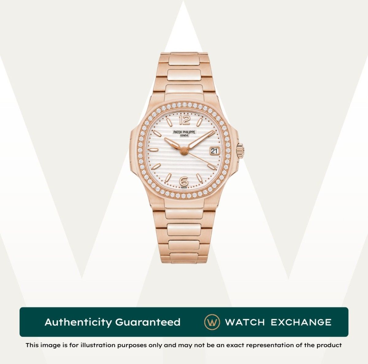 [Mint] Patek Philippe Nautilus Bracelet 7010/1R-011 7010 PP White Dial Z27560 Jun 2018 (Category: Watches) located in Singapore. Submitted by watchexchange.sg (Listing ID 1457063393, Image 1). Description: [Mint] Patek Philippe Nautilus Bracelet 7010/1R-011 7010 PP White Dial Z27560 Jun 2018 Price: $147,800 Brand: Patek Philippe Model: 7010/1R-011 Condition: Mint Dial: White Case Diameter: 32mm Material: Rose Gold Original Box: Yes Original Cert/