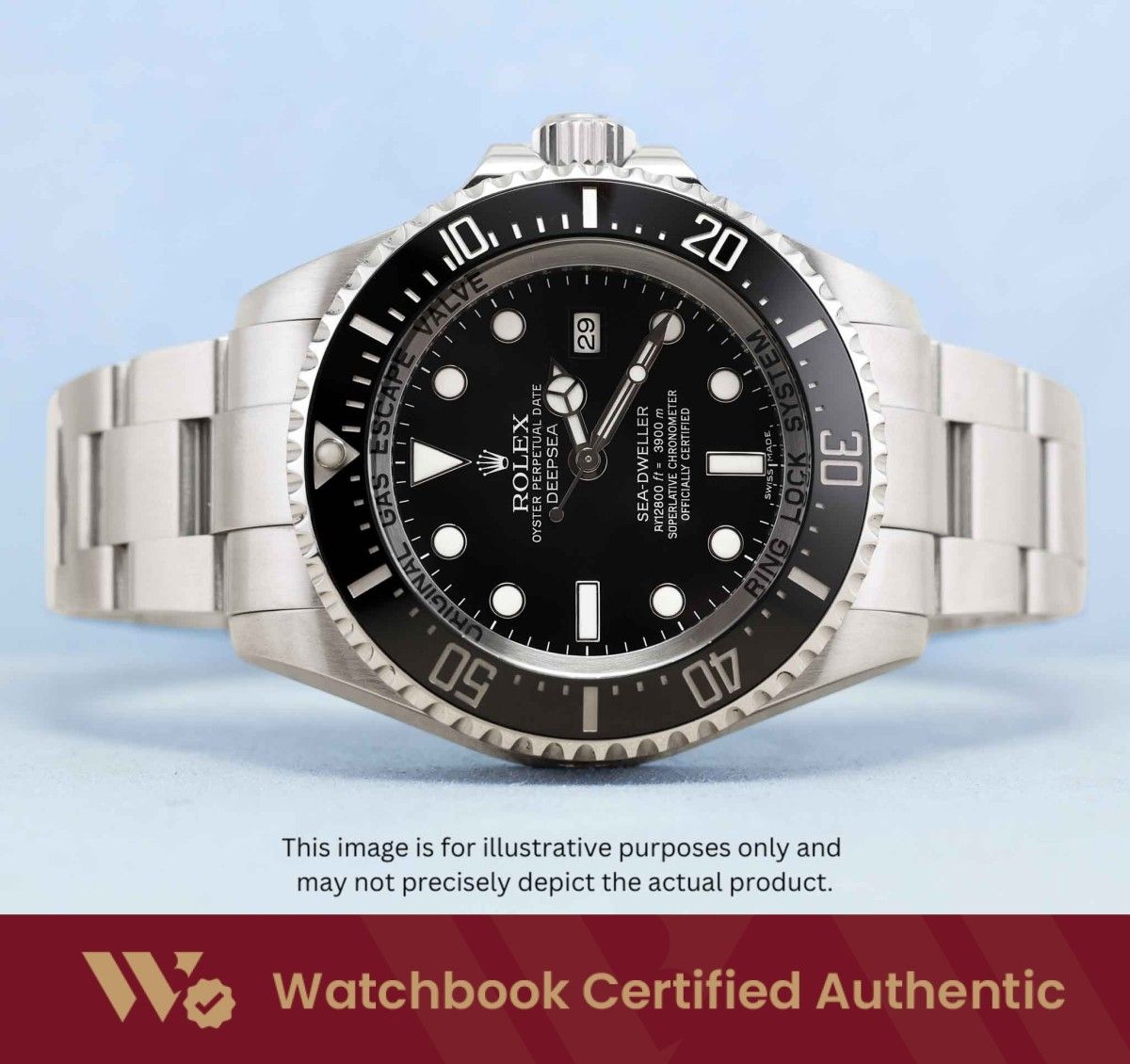 [Mint] Rolex Sea Dweller Deepsea Oyster 116660 Black Dial A7258 | Nov 2019 (Category: Watches) located in Singapore. Submitted by watchbooksg (Listing ID 1449215462, Image 1). Description: Watchbook Swiss-Standard Certified: Professional Authentication You Can Trust Every watch undergoes systematic 60-point verification by Swiss-trained watchmakers at our in-house Watchbook Service Centre. We verify all checkpoints—movement, dial, case, bracelet,