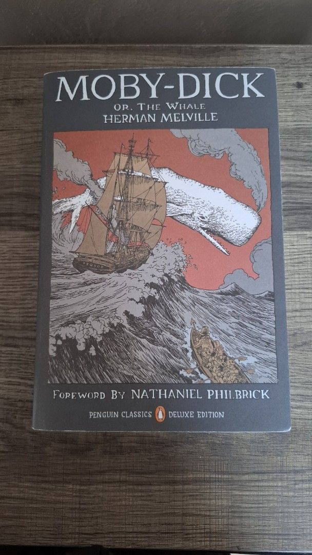 Moby-Dick; or, The Whale Penguin Classics Deluxe Edition (Category: Storybooks) located in Quezon City. Submitted by arkiv.ph (Listing ID 1464175482, Image 2). Description: Available Loc.: Bagbag, QC. Firm price as posted. No last-price inquiries, please. Moby-Dick by Herman Melville - Penguin Classics Deluxe Edition (Deckle Edge) Condition Details: - Pre-loved, well taken care of - No shelf wear, no foxing, no humid smell - Binding intact - Grea