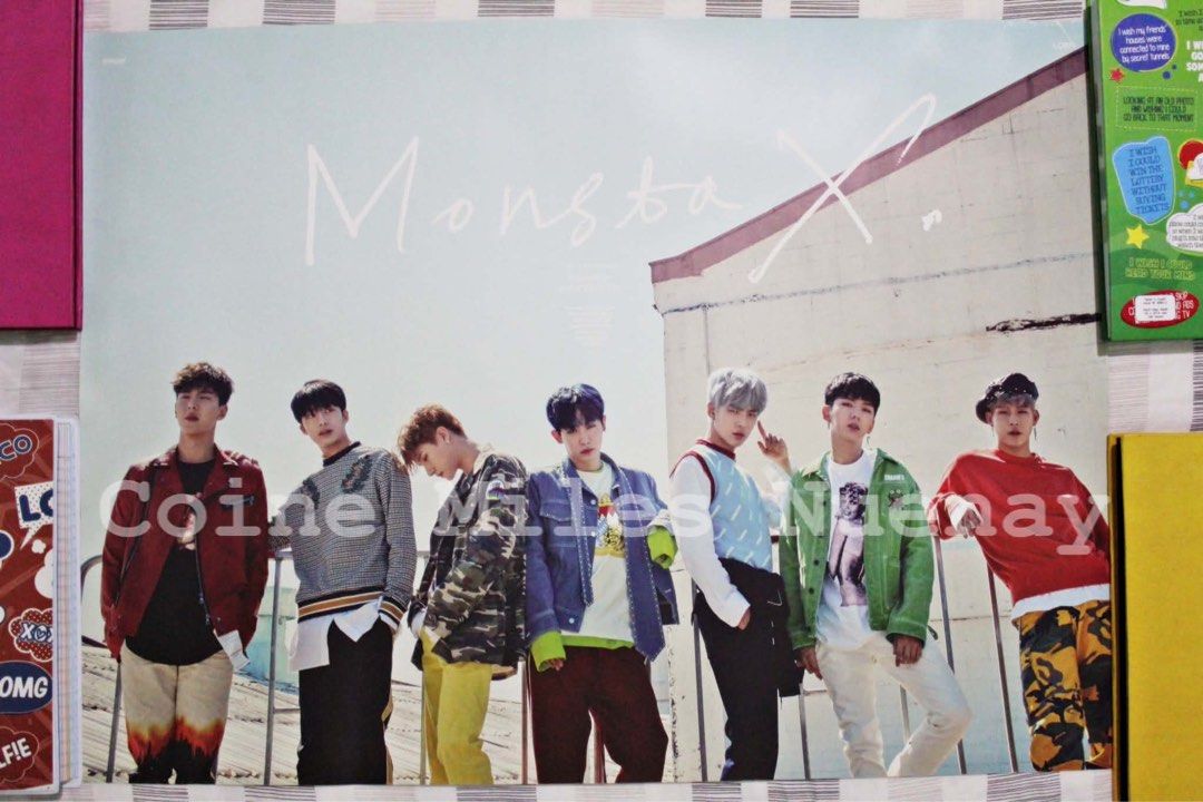 Monsta X OT7 Shine Forever Poster (Category: K-Wave Merchandise) located in Iligan City. Submitted by cnuenay (Listing ID 1464352767, Image 1). Description: Monsta X Poster OT7 Shownu Minhyuk Wonho Changkyun Jooheon Hyungwon Kihyun Shine Forever: Repackaged Kpop Album Pre ordered way back in 2017-2018 from Korea Monbebe.