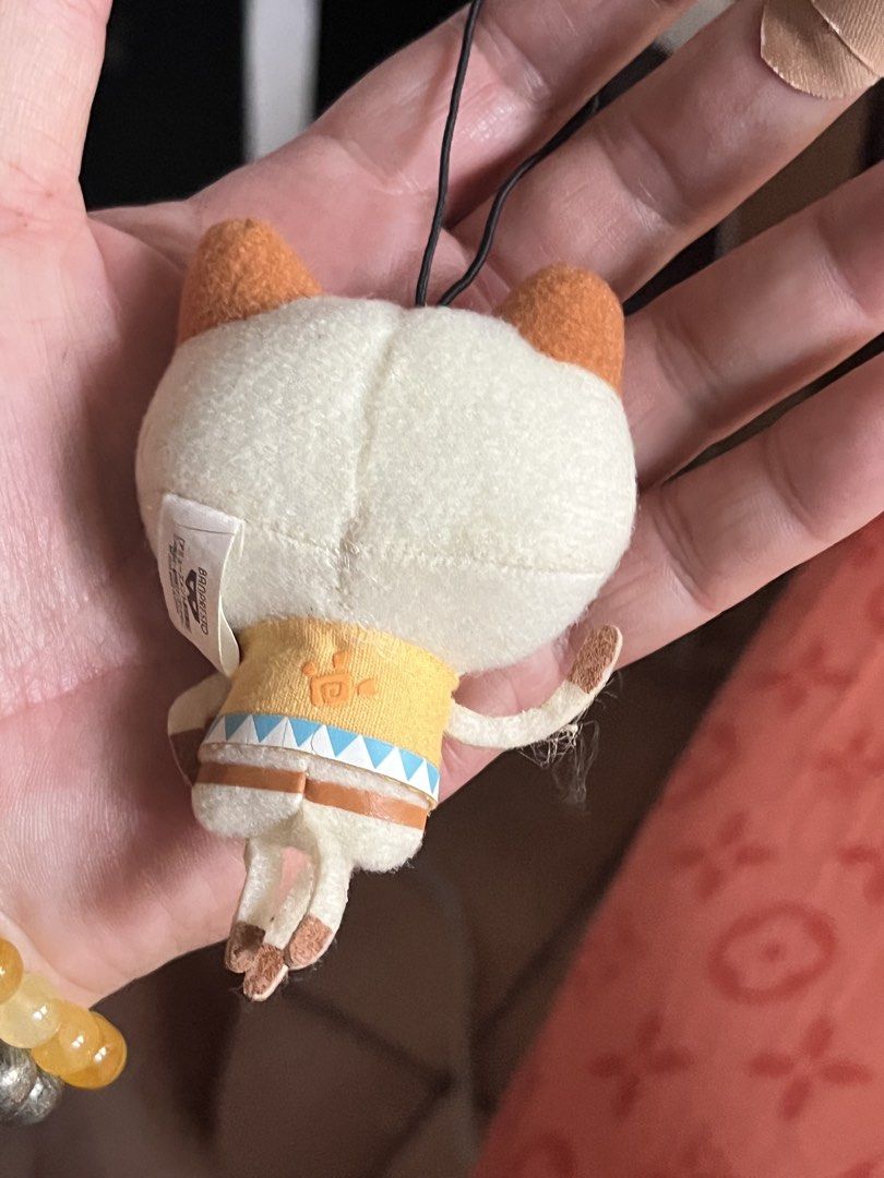 Monster hunter PALICO cat bag charm (Category: Plushies & Soft Toys) located in Paranaque City. Submitted by bonsaiart (Listing ID 1464154202, Image 2). Description: Pre owned Good condition 200(fixed)+ sf Payment first policy (gcash/ paymaya) Shipping ONLY (J&t) NO TO COD NO TO MEETUP NO TO COP (LBC) No breaking of set or bundle.
