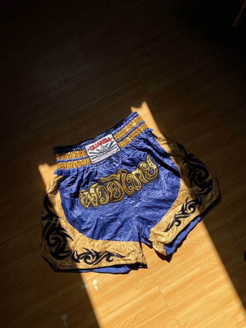 Muay Thai boxing shorts (Category: Shorts) located in Meycauayan. Submitted by _trip2thrift.bul (Listing ID 1464255189, Image 1). Description: Muay Thai boxing shorts SZ XXL .