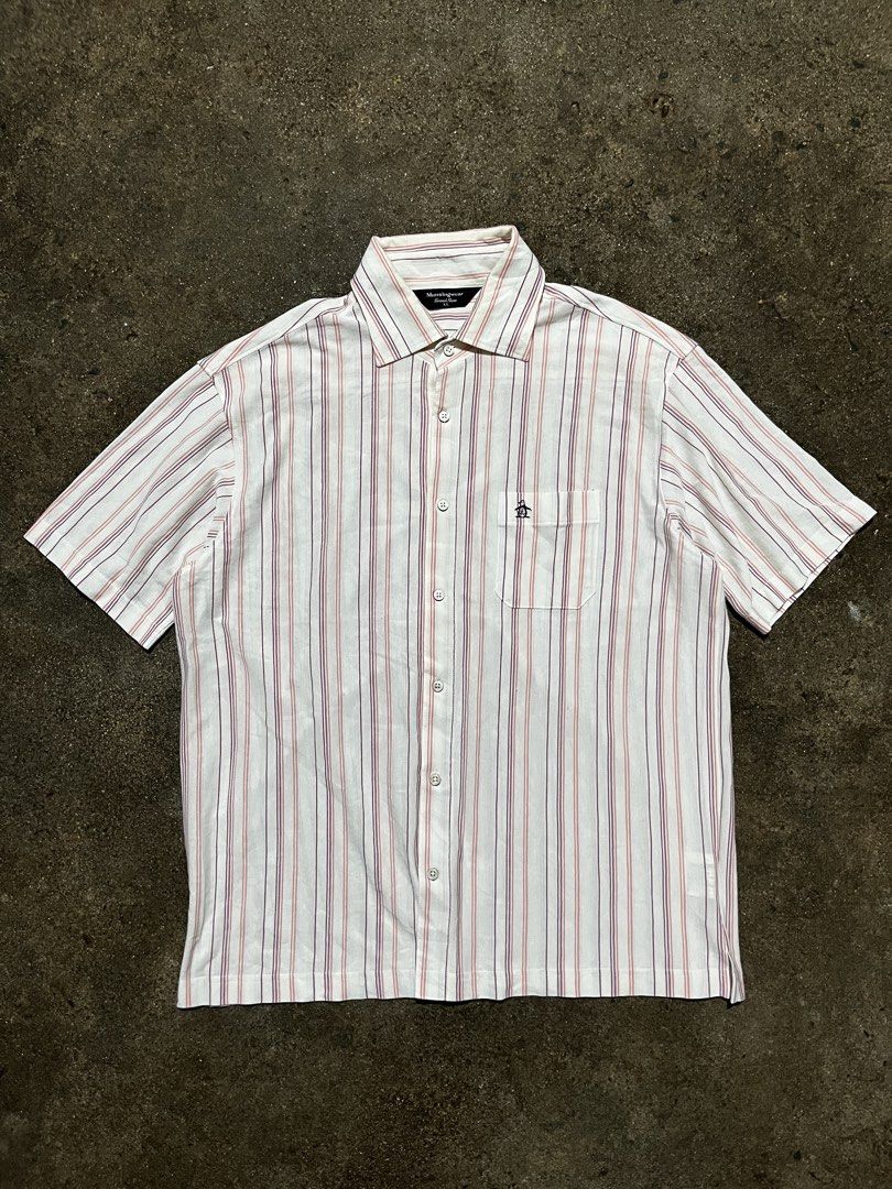 Munsingwear Grandslam - 90’s Colored Stripe Button-down Shirt (Category: Formal Shirts) located in Manila. Submitted by kashjulliane (Listing ID 1464293980, Image 2). Description: Excellent condition Good as new Deadstock/Vintage Made in Japan Size: Large Width: 21 Length: 26.