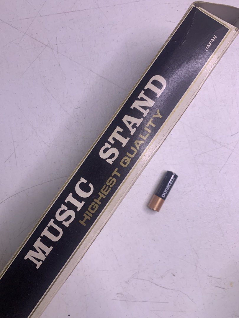 Music Stand - Heavy Duty - Stainless - Japs (Category: Music Accessories) located in Carmona. Submitted by bihira (Listing ID 1464265878, Image 2). Description: Music Stand - Heavy Duty - Stainless - Japs - WYSIWYG - As is box - Bnew Old Stock - Heavy Duty / Stainless.
