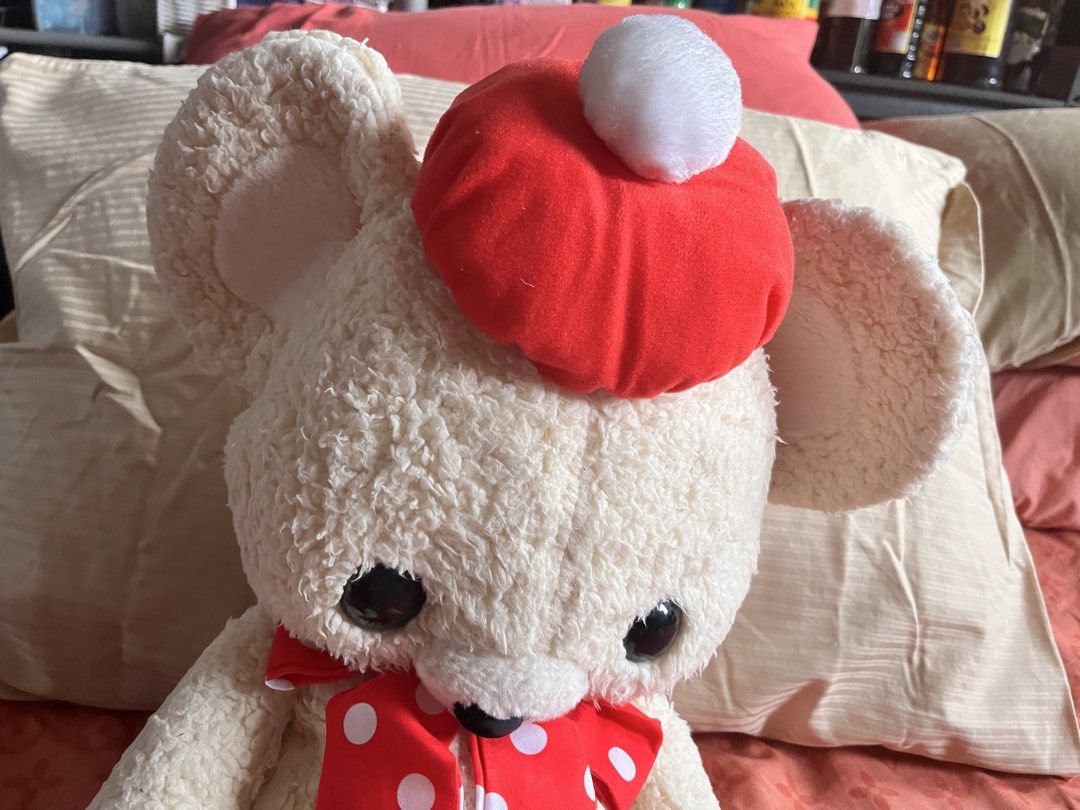 My book bear w polka dots bow (Category: Plushies & Soft Toys) located in Paranaque City. Submitted by bonsaiart (Listing ID 1464162320, Image 2). Description: Pre owned Good condition Huggable 750(fixed)+ sf Payment first policy (gcash/ paymaya) Shipping ONLY (J&t) NO TO COD NO TO MEETUP NO TO COP (LBC) No breaking of set or bundle.