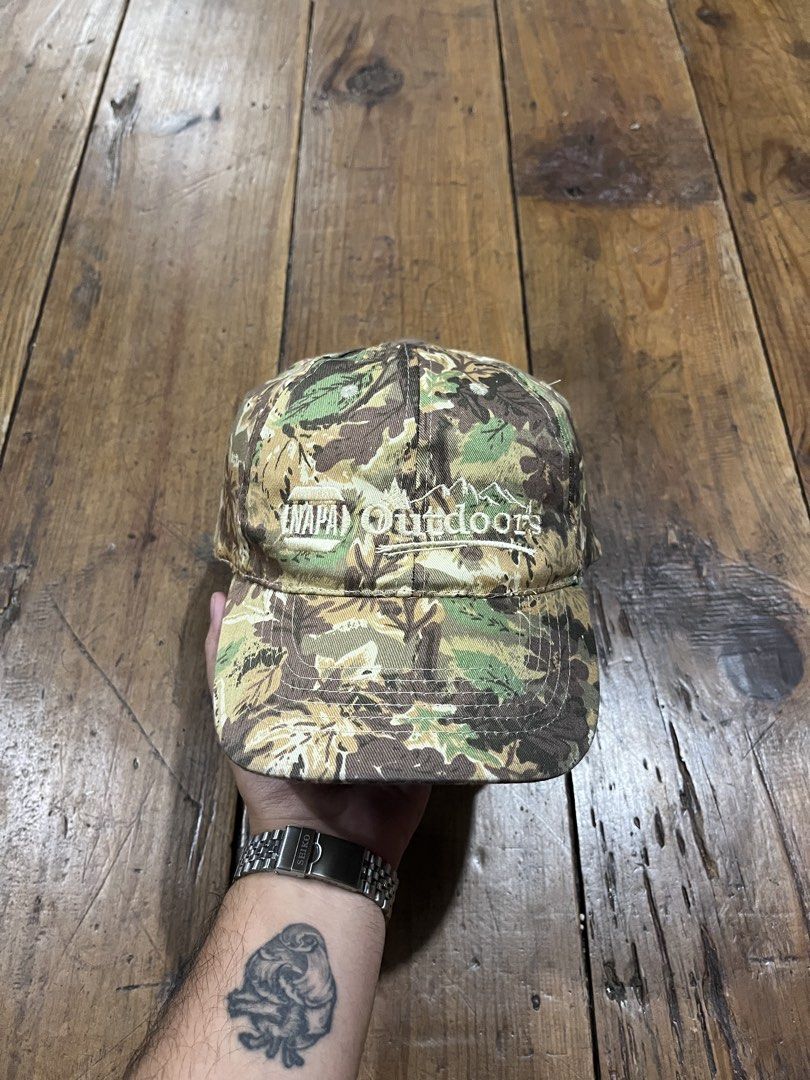 NAPA Outdoors Real Tree Cap (Category: Caps & Hats) located in Baguio. Submitted by fishy___fish (Listing ID 1464262413, Image 1). Description: NAPA Outdoors Real Tree Cap Velcro adjuster OSFA No issues.