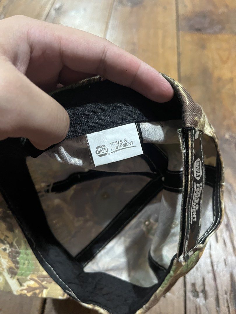 NAPA Outdoors Real Tree Cap (Category: Caps & Hats) located in Baguio. Submitted by fishy___fish (Listing ID 1464262413, Image 3). Description: NAPA Outdoors Real Tree Cap Velcro adjuster OSFA No issues.