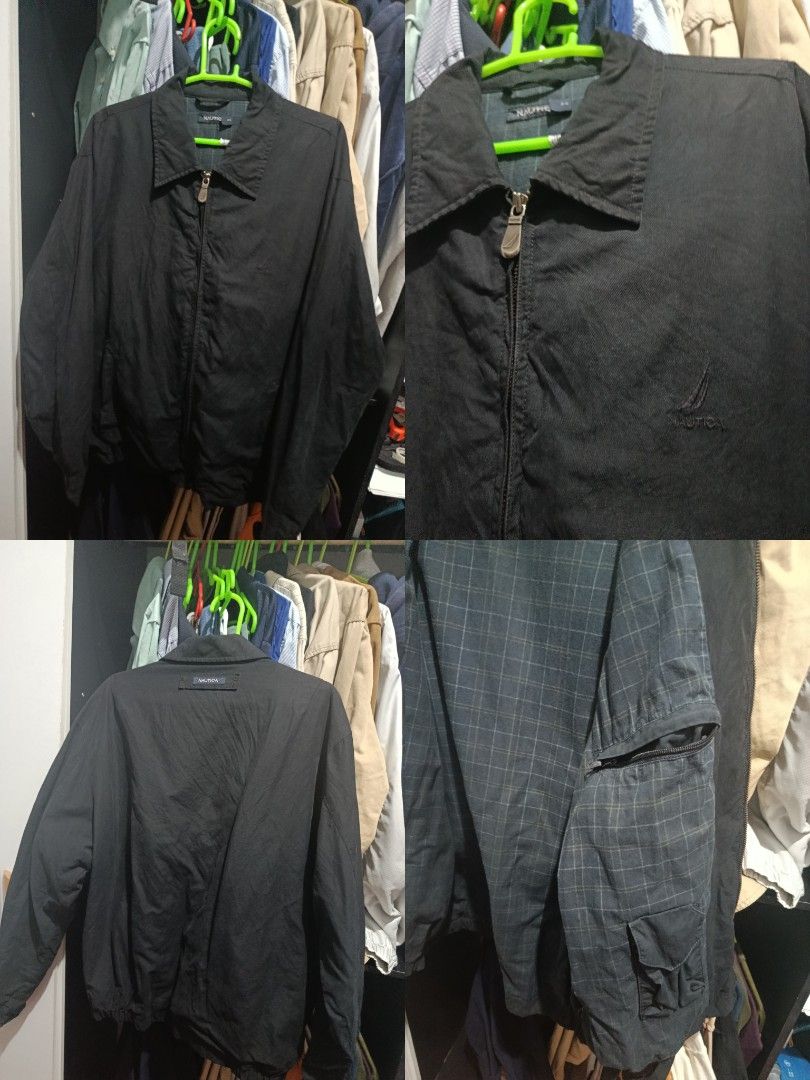 Nautica black harrington (Category: Coats, Jackets and Outerwear) located in Jaen. Submitted by vinzyrus217291 (Listing ID 1464322379, Image 1). Description: black harrington med to large 23x26.