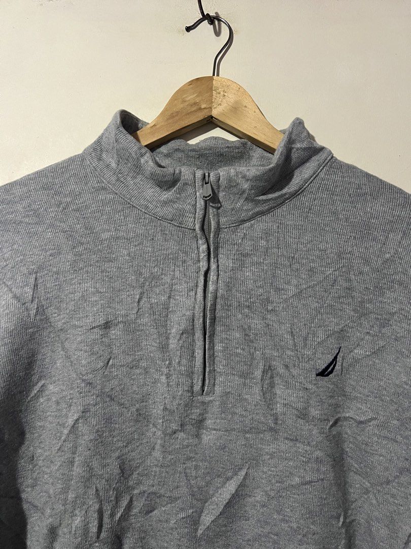 NAUTICA QUARTER ZIP PULL OVER SWEATER (Category: Coats, Jackets and Outerwear) located in Manila. Submitted by dailystrategythrift (Listing ID 1464145352, Image 2). Description: WTS ‼️ NAUTICA QUARTERZIP PULLOVER SWEATER SIZE XXL ON TAG WIDTH - 25 LENGTH - 29 EXCELLENT CONDITION💯❤️ PRICE - 📩 LOCATION LASPIÑAS CITY 📍📍 DM FOR PURCHASE 📩.
