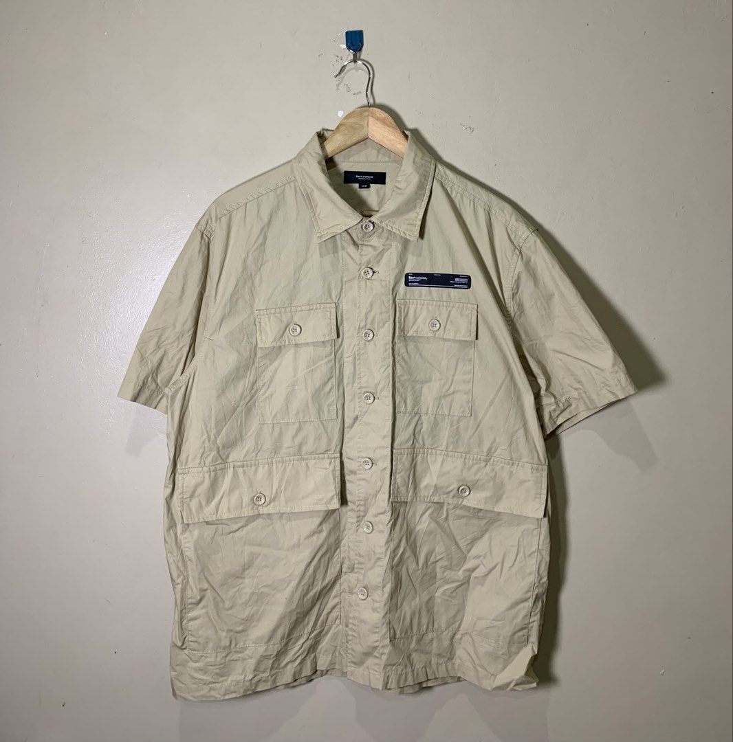 NAVY beige short sleeve Utility (Category: Tshirts & Polo Shirts ) located in Molave. Submitted by mysticbird_38213e (Listing ID 1464138429, Image 1). Description: Good as new Ganda po nito pang Outdoor Solid ng Details po Pwede din pang Tactical mo sir .