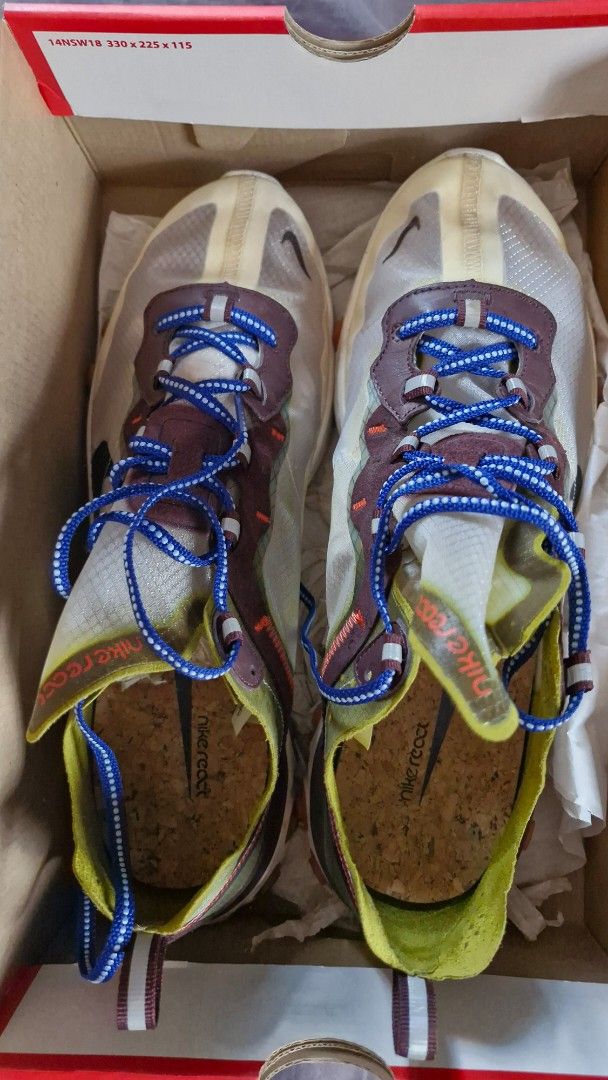 NEGO STEAL! Nike React Element 87 (Category: Sneakers) located in Manila. Submitted by whosthatcreeping (Listing ID 1464146850, Image 2). Description: Condition: Used/Old RFS: Clearing up space, shoes just sitting Negotiable. Crazy lowballs will get blocked. Will priortize sure buyers. Less questions, higher priority! MOP: GCash/Bank Transfer MOD: Lalamove, to be called by buyer. Check my reviews if you have doubts! Active again as I really need 