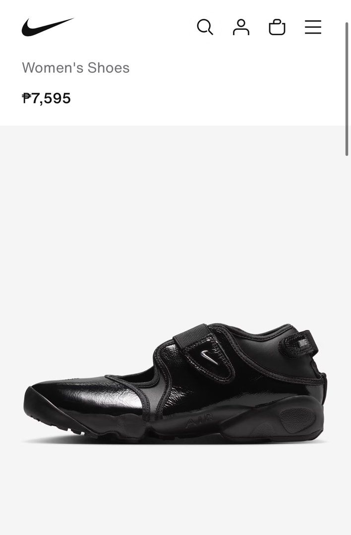 Nike Air Rift (Category: Sneakers) located in Quezon City. Submitted by theocmomma (Listing ID 1464185766, Image 1). Description: Bought through Nike website for Php7,595.