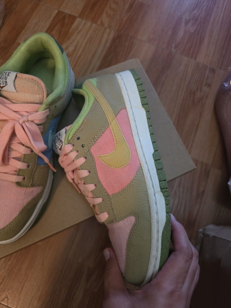 Nike SB Dunk Low Green Apple (Category: Sneakers) located in Manila. Submitted by libya.ann (Listing ID 1464164571, Image 3). Description: - Cool green apple Dunks - Unique embroidery detail on the heel - A must-have for any sneaker collection - Selling because I have too many pairs - Message me if you're interested!.