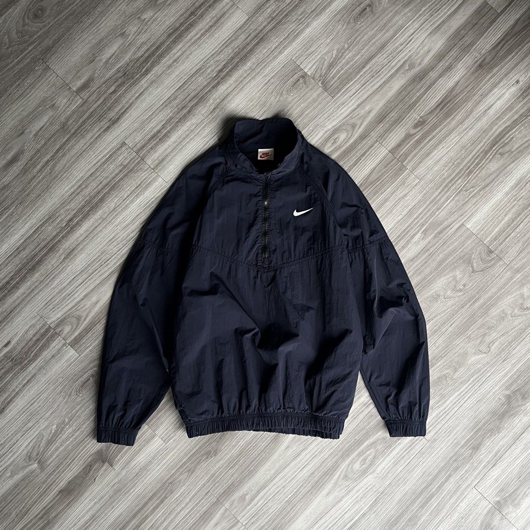 Nike x Stussy Windbreaker Half Zip Jacket (Category: Coats, Jackets and Outerwear) located in Cebu City. Submitted by specializedgoodsitem_ (Listing ID 1464250992, Image 2). Description: excellent condition slightly needs wash ( naka display sa store) details posted color may vary due to light 23’ width 29’ length .
