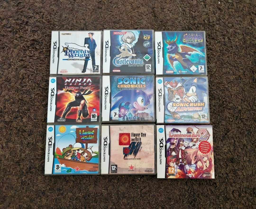 Nintendo DS Games Collection - Various Titles (Category: Nintendo) located in Binalonan. Submitted by gleipnir2005023 (Listing ID 1464242550, Image 2). Description: -Kirby Super Star Ultra - 2300 -Contra 4 - 2700 -Lunar Knights - 4100 -Inuyasha: Secret of the Divine Jewel - 4500 -Pokémon White Version - SOLD -Apollo Justice: Ace Attorney - SOLD -Kirby Mass Attack(missing manual) - 1500 -Alice in Wonderland - 500 -Knights in the Nightmare (Include