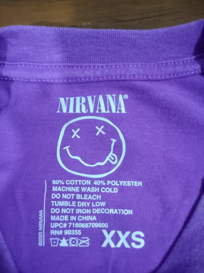 Nirvana (Category: Tshirts & Polo Shirts) located in Kangar. Submitted by faania (Listing ID 1464298117, Image 3). Description: nirvana ©️ 2025 xsmall p19/27 condition like new direct chat for fast reply 0.1.1.2.7.3.6.3.6.8.4 0.1.1.2.7.3.6.3.6.8.4 0.1.1.2.7.3.6.3.6.8.4.