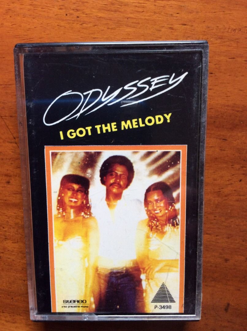 Odyssey - Two Cassette Tapes (Category: CDs & DVDs) located in Silang. Submitted by lawrencenorthey (Listing ID 1464197871, Image 1). Description: - Odyssey - Two cassette tapes - Features Side A and Side B tracks - Ideal for collectors and fans of 70s/80s disco and soul music - Plays well - A classic album.