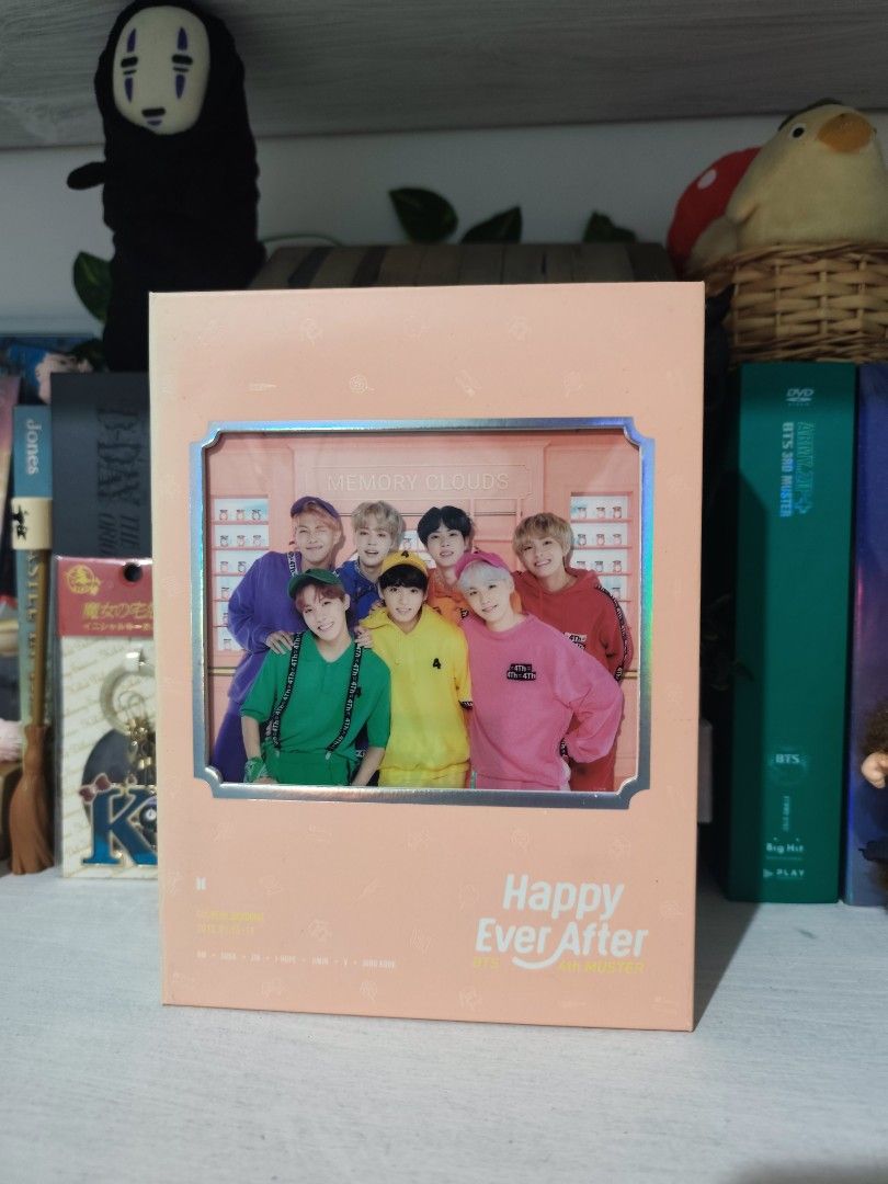 Official BTS Happy Everafter 4th Muster DVD (Category: CDs & DVDs) located in Dapitan. Submitted by ghibli_dreams (Listing ID 1464303517, Image 1). Description: Official BTS Happy Everafter 4th Muster DVD. Complete inclusion except photocard. All inclusions are shown in the picture. The 3 disks are in good condition. MOP - Gcash (prio payo) 📍Dapitan City.