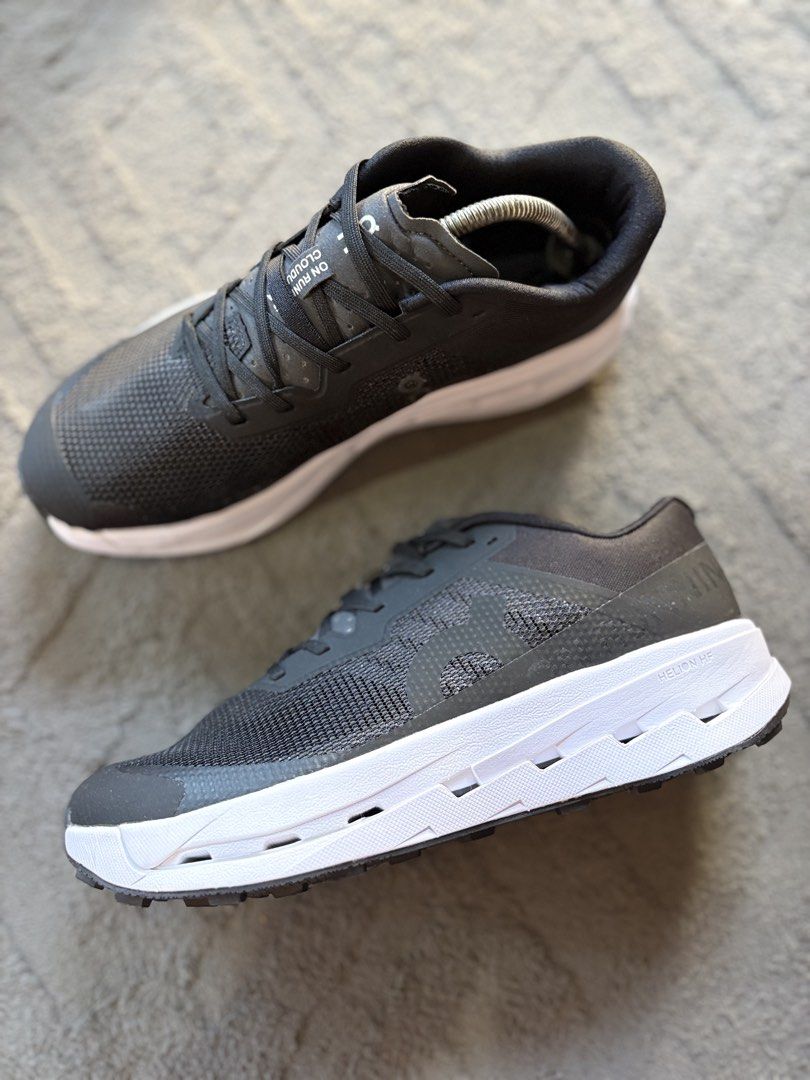On Cloud Running Shoes Black Swiss Engineering Men's US 9.5 (Category: Sneakers) located in Lapu Lapu. Submitted by jadegodine04736 (Listing ID 1464282973, Image 3). Description: - On Cloud running shoes - Color: Black - Size: US 9.5 / EU 43 / UK 9 / JP 27.5 - Swiss Engineering - Lightweight and comfortable - Perfect for running - Ready for a new owner.