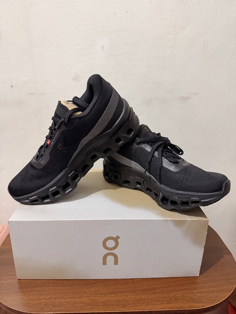 ON Cloudmonster 2 Running Shoes - Black (Category: Sneakers) located in Valenzuela. Submitted by aleya.ncl (Listing ID 1464197239, Image 3). Description: - ON Cloudmonster 2 - Color: Black - Size: US W 6.5 - Condition: Good as New (Used twice) - Ideal for: Running & Everyday shoes - Features: Lightweight, Comfortable - Includes: Original Box.