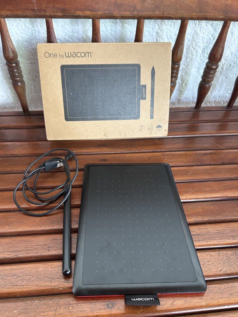 One by Wacom Drawing Tablet CTL-472 with Pen and Cable (Category: Computer Parts) located in Quezon City. Submitted by manongguard123 (Listing ID 1464150008, Image 2). Description: One by Wacom CTL-472 Drawing Tablet ₱1,800 One by Wacom CTL-472 small drawing/pen tablet. Fully functional and in good used condition. Includes: * Wacom CTL-472 tablet * Original Wacom pen * USB cable * Original box and packaging Has normal signs of use and some pen ma
