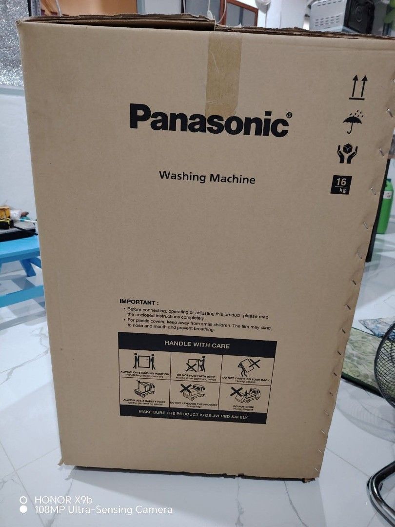 Panasonic washing machine 6.5kg (Category: Washing Machines and Dryers) located in Cavite. Submitted by janetglory (Listing ID 1464185923, Image 2). Description: Panasonic Washing machine (NA-S6518BSP) BRANDNEW Single tub 6.5 kgs capacity Cavite City For pick up only Slightly negotiable.
