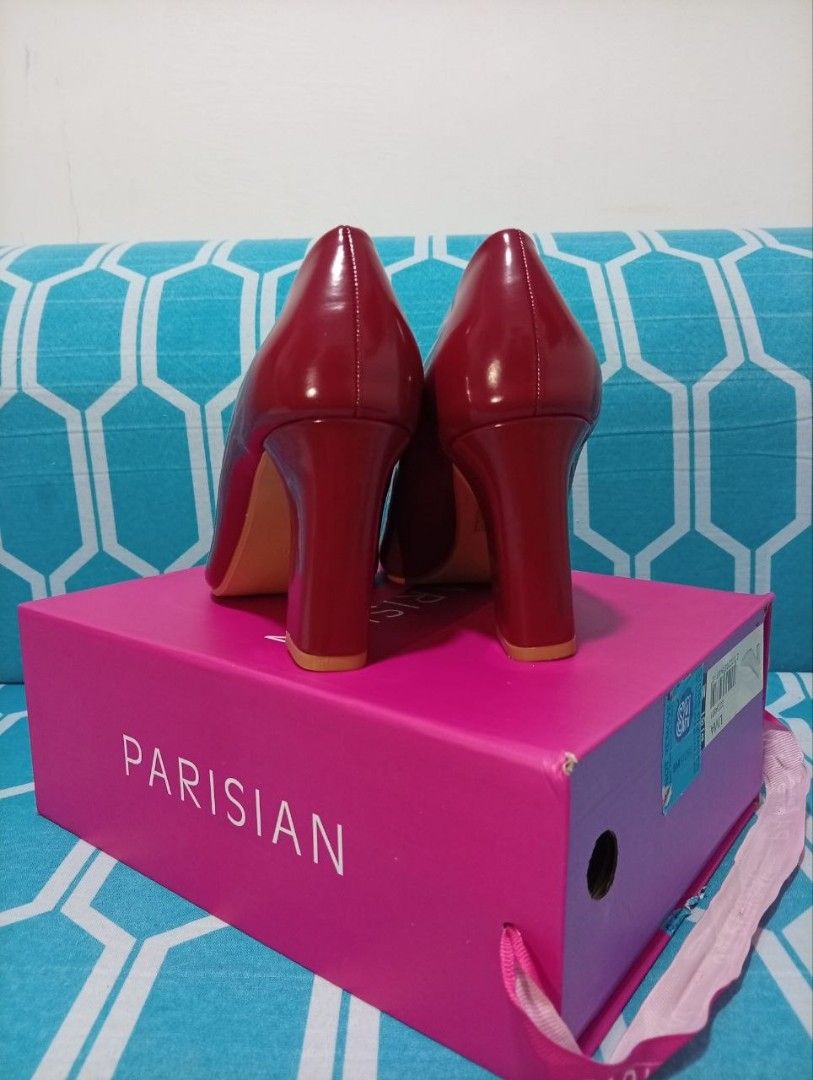 Parisian Heels (Category: Heels) located in Quezon City. Submitted by jinpasco (Listing ID 1464163492, Image 3). Description: Parisian Livia Maroon / Wine Red size: 6.