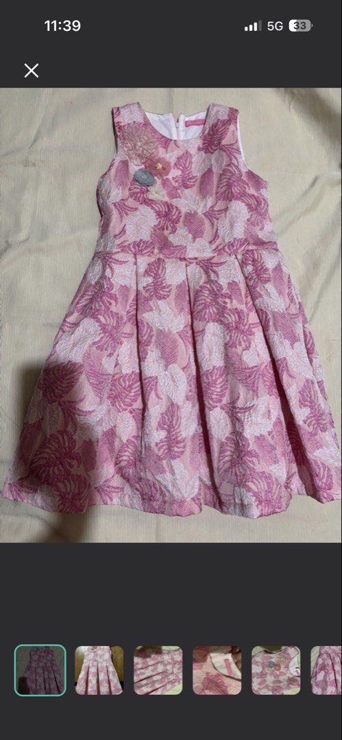 Peppermint Dress for kid (Category: Babies & Kids Fashion) located in Makati City. Submitted by issa124 (Listing ID 1464301489, Image 1). Description: - Beautiful pink dress - All-over floral pattern - Cute flower appliques on the shoulder - Sleeveless design - Pleated skirt - Zipper closure at the back - Ideal for parties and special occasionsAlmost Brande New Peppermint Dress for kids. Size 16. Worn by my 7 year old daughter once on her 7th bda