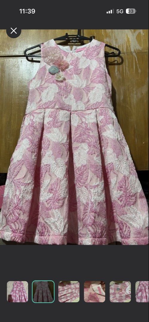 Peppermint Dress for kid (Category: Babies & Kids Fashion) located in Makati City. Submitted by issa124 (Listing ID 1464301489, Image 2). Description: - Beautiful pink dress - All-over floral pattern - Cute flower appliques on the shoulder - Sleeveless design - Pleated skirt - Zipper closure at the back - Ideal for parties and special occasionsAlmost Brande New Peppermint Dress for kids. Size 16. Worn by my 7 year old daughter once on her 7th bda