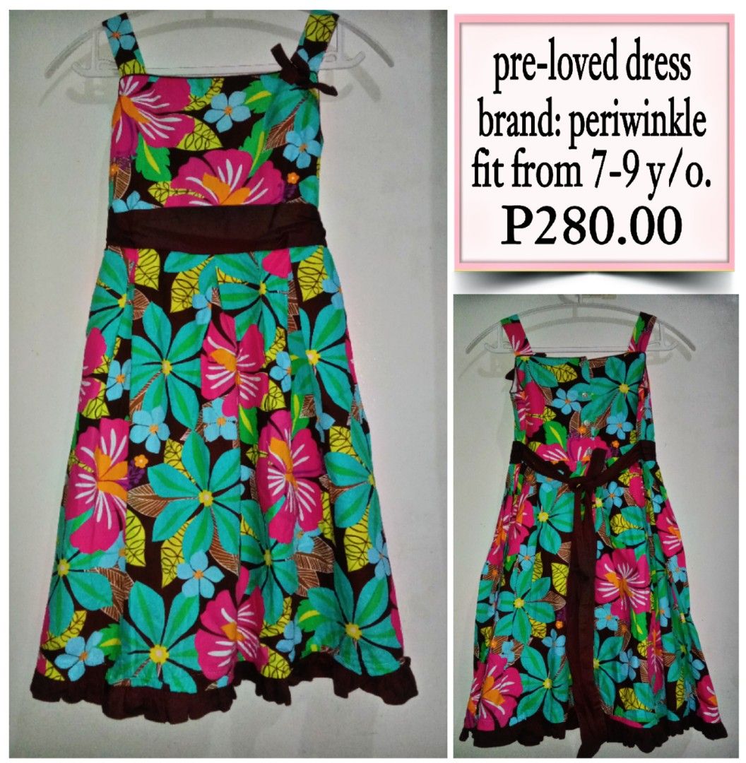 Periwinkle dress (Category: Babies & Kids Fashion) located in Bulacan. Submitted by lennlens (Listing ID 1464174544, Image 1). Description: very nice and comfy in actual washed and ready to wear pretty when worn.