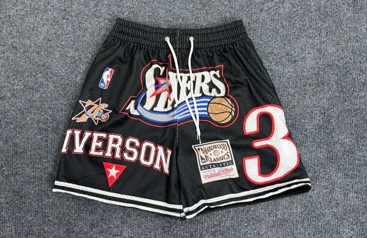 PHILADELPHIA 76ERS MESH SHORTS (Category: Shorts) located in Tanay. Submitted by tykezz (Listing ID 1464204643, Image 1). Description: FOR SALE: PHILADELPHIA 76ERS MESH SHORTS 📩 WHOLESALE OR RETAIL 26-36 po sizes 17 inches length TANAY RIZAL #TYKEZZ #THRIFTMO #philadelphia76ers #meshshorts #followerseveryone #highlightseveryone.
