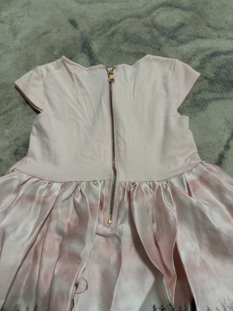 Pink Birthday Dress (Category: Babies & Kids Fashion) located in Manila. Submitted by e.louise (Listing ID 1464331507, Image 1). Description: - Adorable pink dress - Features a charming butterfly and forest print on the skirt - Convenient back zipper closure - Sweet bow detail on the front - Comfortable short sleeves - Ideal for parties and special occasions.