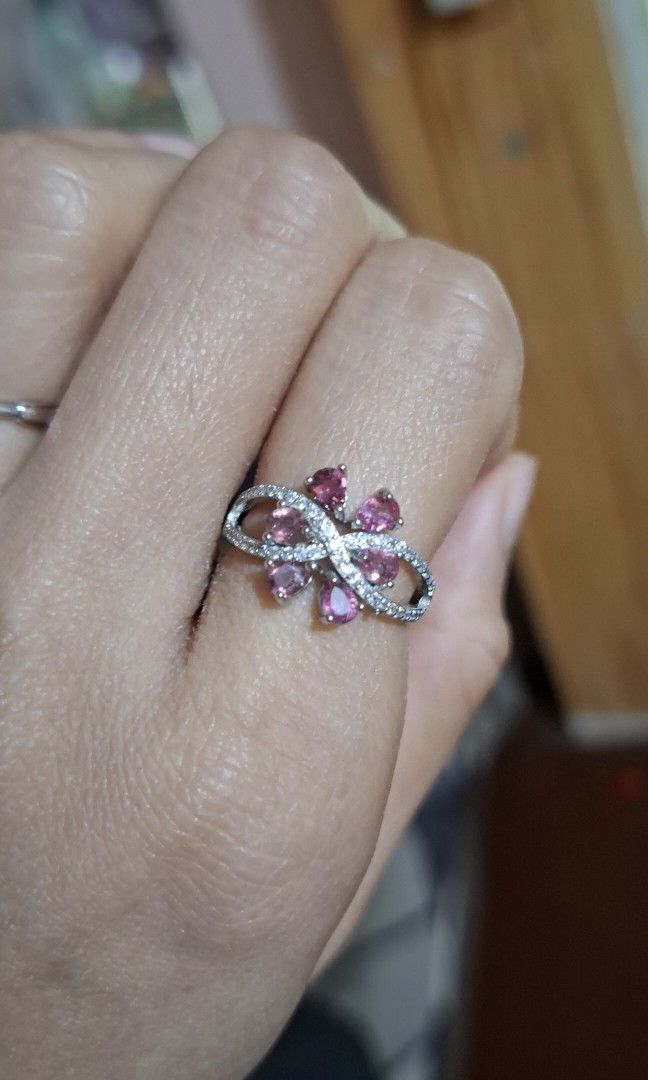 Pink Sapphire Ring (Category: Rings) located in Baguio. Submitted by marinel.caranto (Listing ID 1464263167, Image 1). Description: natural pink sapphire adjustable non tarnish and hypoallergenic titanium coated in rhodium 700.00 gcash payment.