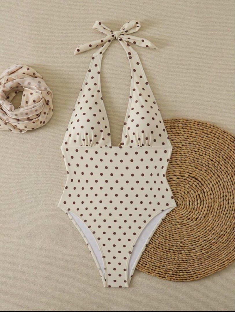 Polka one piece bikini (Category: Bikinis & Swimsuits) located in Concepcion. Submitted by lyssaaaa (Listing ID 1464320958, Image 2). Description: - Brandnew - with scarf - best fit for petite xs rfs - too small :(.