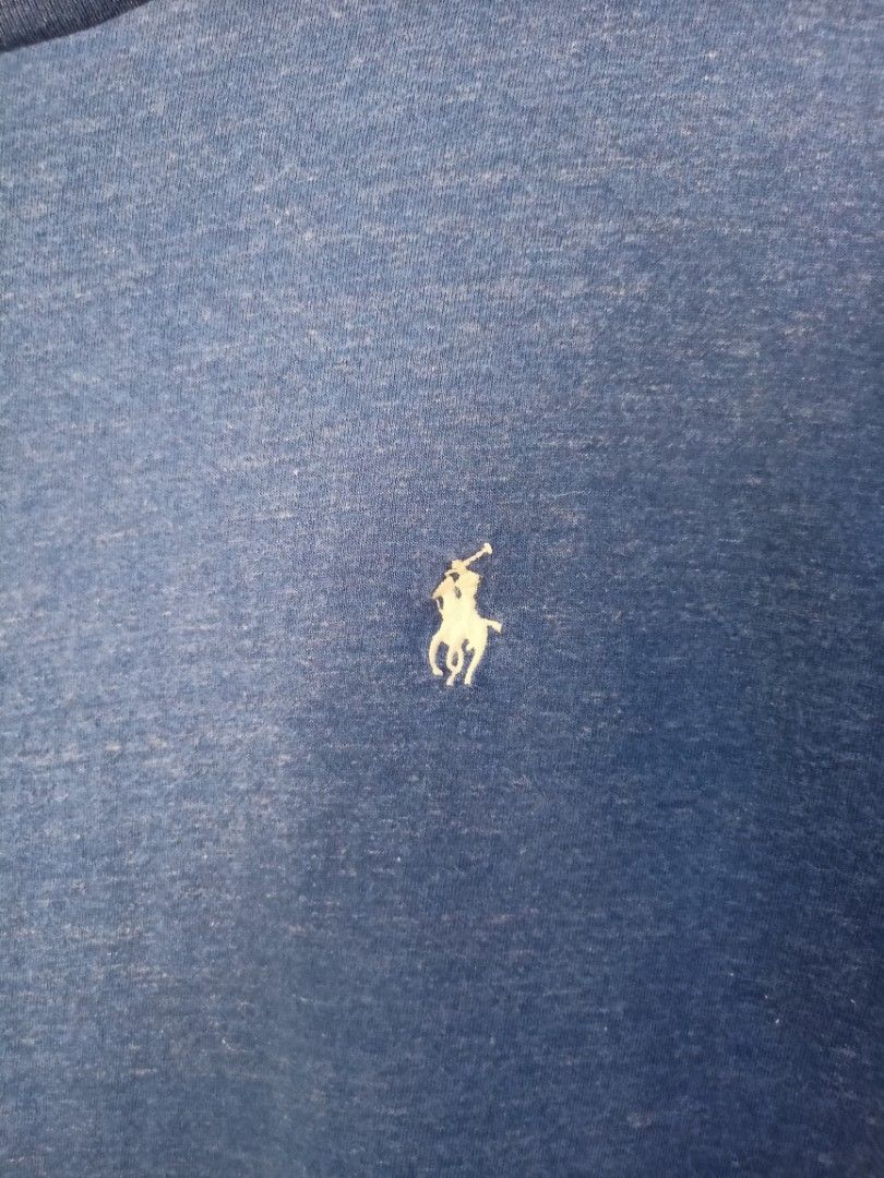 Polo Ralph Lauren Heather Blue Classic Tee (Category: Tshirts & Polo Shirts ) located in Abucay. Submitted by vcc.plug (Listing ID 1464167822, Image 3). Description: 23 x 28 Large 🏷️ Still excellent including color rate 1 tiny pinhole only - not very vissible.
