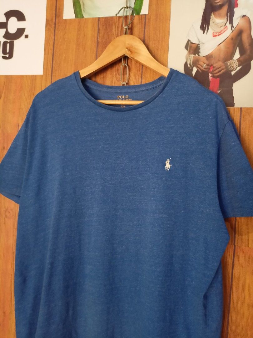 Polo Ralph Lauren Heather Blue Classic Tee (Category: Tshirts & Polo Shirts ) located in Abucay. Submitted by vcc.plug (Listing ID 1464167822, Image 2). Description: 23 x 28 Large 🏷️ Still excellent including color rate 1 tiny pinhole only - not very vissible.