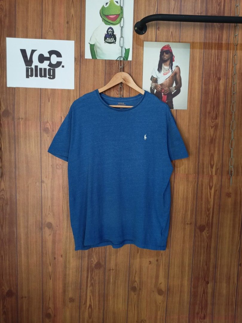 Polo Ralph Lauren Heather Blue Classic Tee (Category: Tshirts & Polo Shirts ) located in Abucay. Submitted by vcc.plug (Listing ID 1464167822, Image 1). Description: 23 x 28 Large 🏷️ Still excellent including color rate 1 tiny pinhole only - not very vissible.
