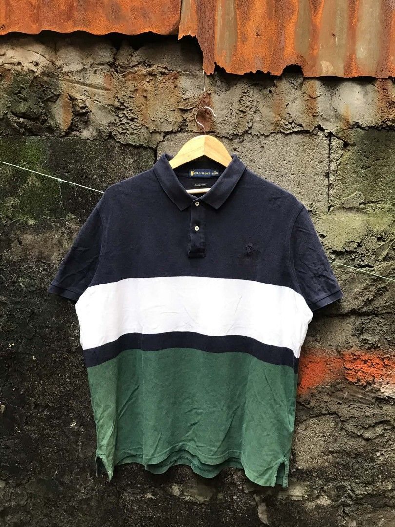 Polo sport (Category: Tshirts & Polo Shirts ) located in Manila. Submitted by thriftnicarl.3 (Listing ID 1464198861, Image 1). Description: sizes - XXL on tag fit sa xl dimes - W 24.1 L 27.1 price - 220 Freeship via jnt 🏷️.