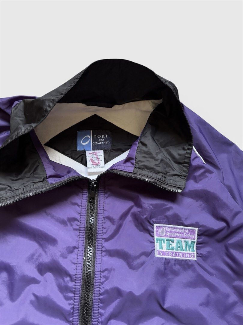 Port & Company Windbreaker (Category: Coats, Jackets and Outerwear) located in Baguio. Submitted by zojythriftph (Listing ID 1464188989, Image 2). Description: L28 × W25 Excellent condition, looks almost new + Minor flaw: slight iron mark on inner lining; barely noticeable when worn. See photo. Tag: Large | Fits up to XL Color: 10/10.