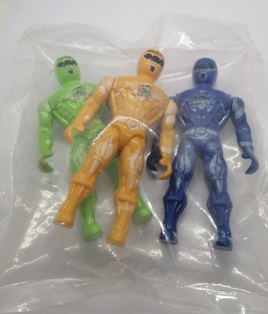 Power Rangers Set of three (Category: Figurines & Statues) located in Quezon City. Submitted by goldencity1964 (Listing ID 1464291192, Image 1). Description: Selling these power ranger Palengke toy Set of 3 pcs In sealed plastic WYSIWYG SCAN PICS PLEASE.