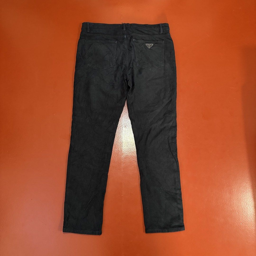 PRADA CORDUROY PANTS (Category: Trousers) located in Pasig City. Submitted by buzzthrifty (Listing ID 1464243016, Image 3). Description: SIZE 35-36WAIST 39LENGTH EXCELELNT CONDITION .