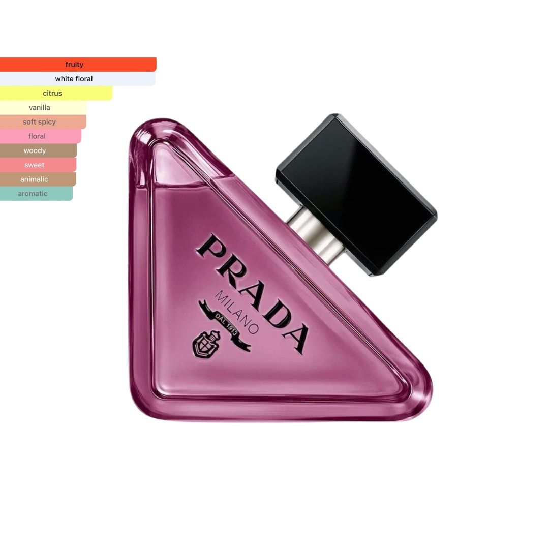 Prada Paradoxe Sweet Chemistry 90ml (Category: Fragrance & Deodorants) located in Manila. Submitted by thescentstudio.ph (Listing ID 1464272461, Image 1). Description: for more info and legitimacy, check thescentstudioph on IG *Order now, delivery tomorrow 5pm • Premium designer perfumes sourced abroad from trusted suppliers. Craftedto closely match the scent, quality, and longevity of the retail versions. • NOT your typical “US tester versions. 