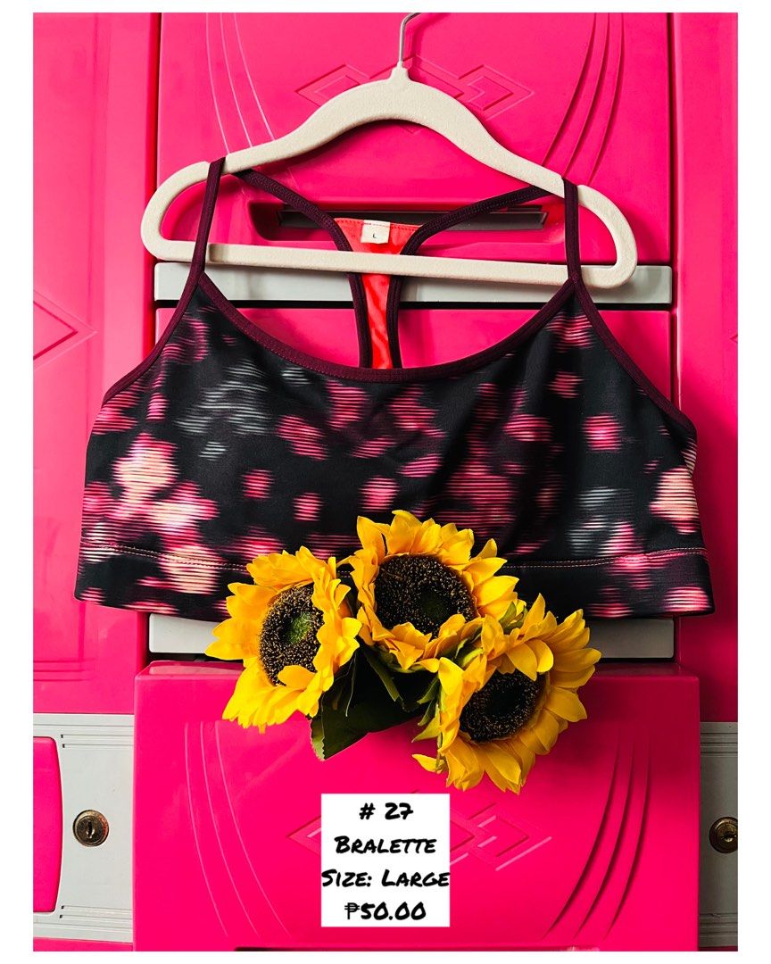 Pre-loved Bralette (Category: Activewear) located in Muntinlupa City. Submitted by triciakye (Listing ID 1464187952, Image 1). Description: 📍Alabang, Muntinlupa City Click on the picture for the details. RFS: Decluttering ng babaeng bibili ng bagong damit kapag may gala tapos di na ulit susuotin 😅 PLEASE READ: -Payment first via Gcash before ship out. -Prices does not include shipping fee. The item will be sent via Lalamove. -Ship out from week
