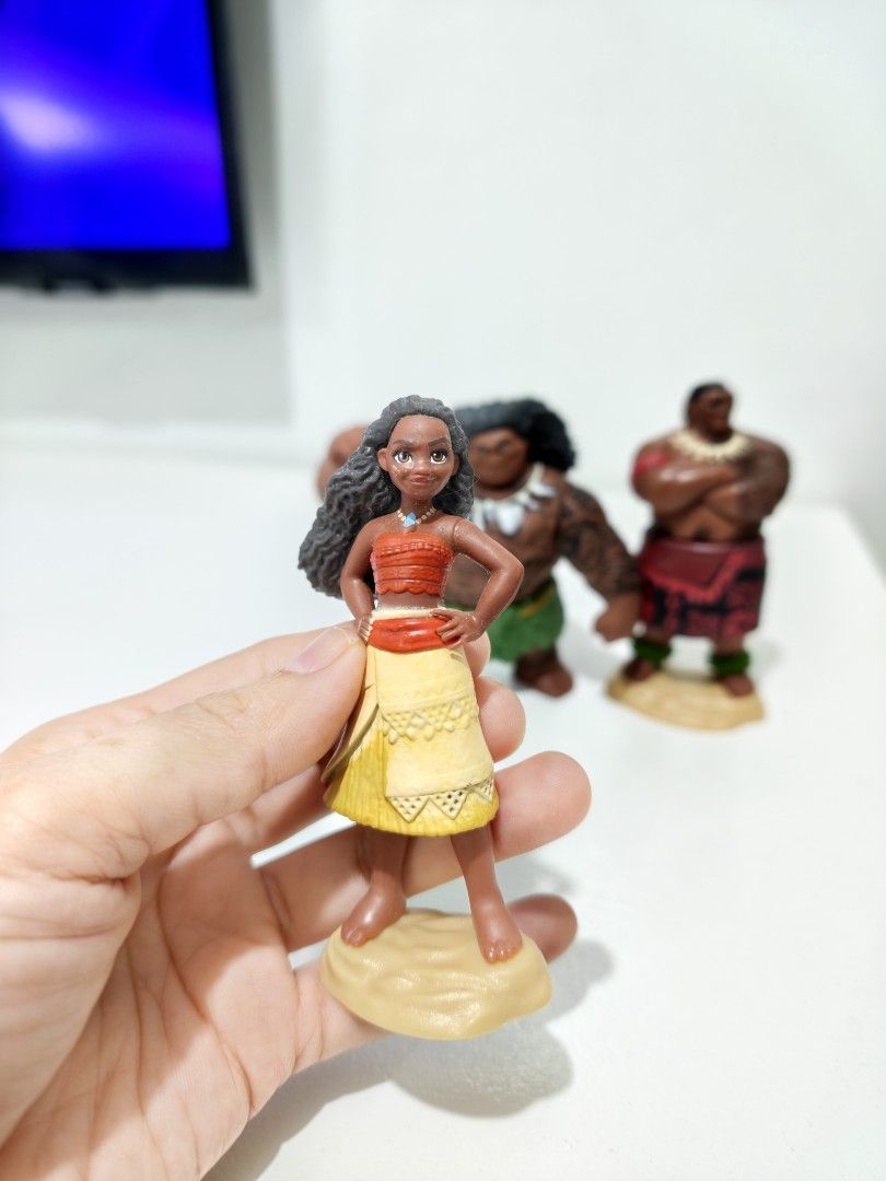 Preloved Disney MOANA Figures (Category: Kids Toys) located in Pasig City. Submitted by dian.juliet (Listing ID 1464251244, Image 2). Description: ▪️Preloved from USA ▪️AS IS ▪️What you see is what you get. ▪️Colors may vary due to lightning. ▪️Flaws are barely noticeable. ▪️Feel free to message me for other details. :) 🖤 dian.