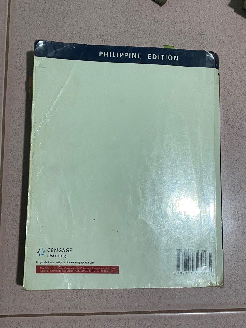 Psychology: Philippine Edition by Plotnik & Kouyoumdjian (Category: Textbooks) located in Marikina City. Submitted by kayciigii (Listing ID 1464263850, Image 3). Description: - Psychology Textbook: Philippine Edition - Authors: Rod Plotnik & Haig Kouyoumdjian - Publisher: Cengage Learning - Ideal for Psychology students - Condition: Some wear on cover and edges, pages are clean and readable - Please check photos for detailed condition has few hig