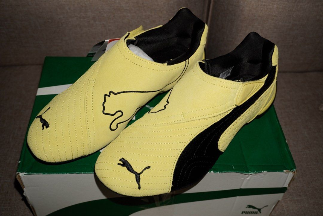 Puma Slipcat Lemon Meringue (Category: Casual Shoes) located in Manila. Submitted by aryapostale (Listing ID 1464310757, Image 3). Description: PUMA Slipcat Lemon Meringue 🍋 Authentic PUMA Slipcat in the fresh Lemon Meringue colorway. Refer to the 4th picture for the authentication result from the Poizon app. The last two pictures are from official PUMA website for additional reference on how the shoes look when worn. Great for casual, minimalis