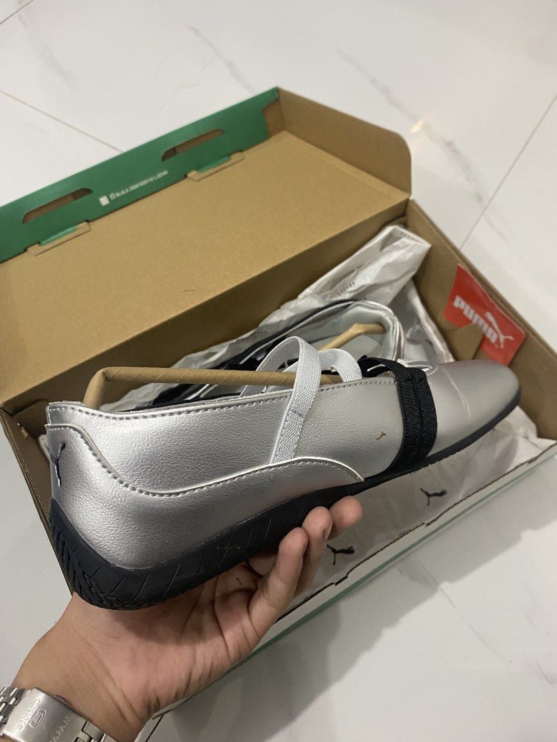 Puma Speedcat Ballerina (Category: Shoe inserts) located in Manila. Submitted by ruzzshaltr (Listing ID 1464245591, Image 3). Description: •Puma Speedcat Ballerina •Black and Silver Colorway Size : 7 .