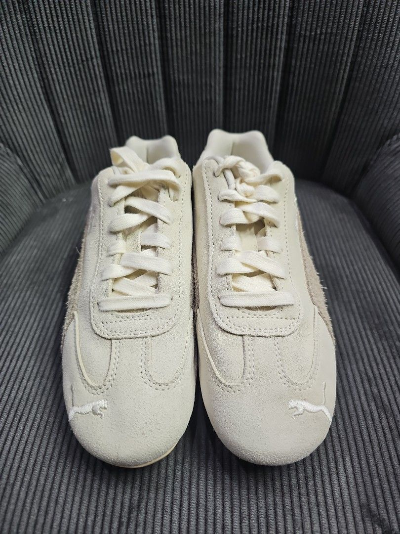 PUMA Speedcat Elevated Womens - US 7 / 23.5cm (Category: Sneakers) located in Quezon City. Submitted by paulav88 (Listing ID 1464305692, Image 2). Description: 🌸 💯 Original PUMA Speedcat 🌸 Color: Warm White-Ice Coffee 🌸 Size: US 7 / 23cm / EU 37.5 🌸 Bought this at PUMA Store for Php7,100 (I still have the receipt pero malabo na) 🌸 Rarely used.