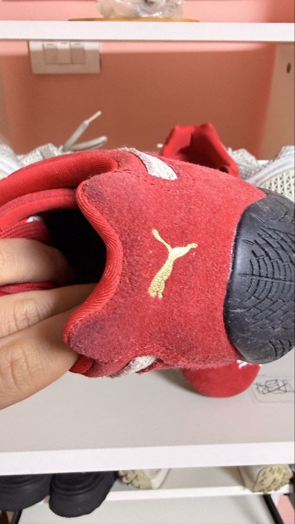 Puma Speedcat - Red Size 5 (23cm) (Category: Sneakers) located in Paranaque City. Submitted by bookdega (Listing ID 1464265621, Image 2). Description: - Red Puma sneakers - Suede material with white accents - Size: 5 UK / 37 EUR / 23 CM - Signs of wear on front and sides (unavoidable due to material) - Ideal for casual wear Authentic pasabuy from Japan. RFS: I have black ones I reach for more..