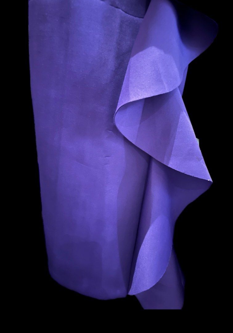 Purple & Blue Ruffle Dresses (Category: Dresses) located in Makati City. Submitted by allexxii (Listing ID 1464178520, Image 3). Description: - Two fitted dresses available. - Deep purple dress: Size XS, features a single ruffle down the side. - Vibrant blue dress: Features multiple ruffles on the shoulders and skirt. - Please check photos for detailed views of both dresses. - Length by inches 42 - 2 pieces .